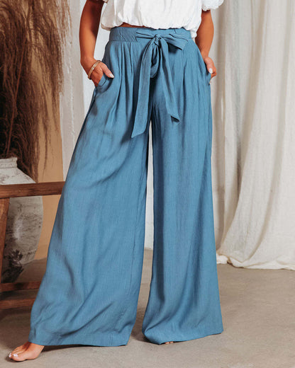 Pantalon Large Taille Haute – Style & Liberté