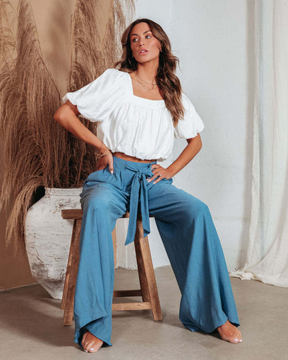 Pantalon Large Taille Haute – Style & Liberté