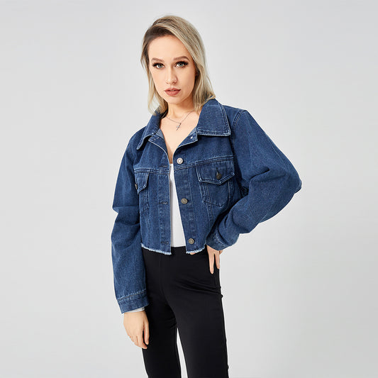 Veste Jean Vintage Effilée