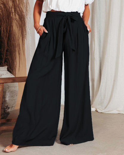 Pantalon Large Taille Haute – Style & Liberté